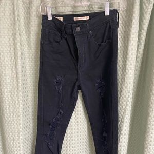 Black Levi’s mile high super skinny jeans